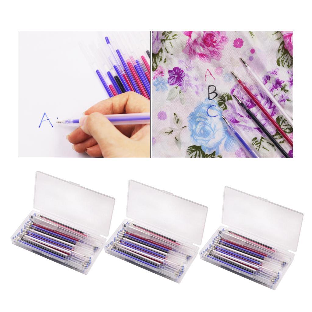 120Pcs Erase Pens Erasable Fabric Refills Marking Pens Mixed Color