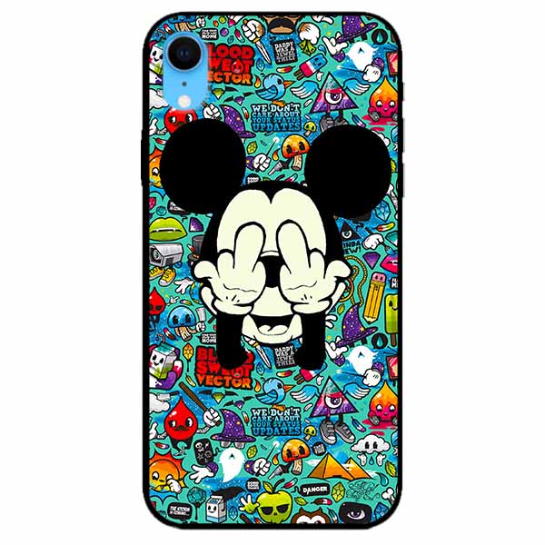 Ốp lưng in cho Iphone Xr Mẫu Chuột Che Mắt