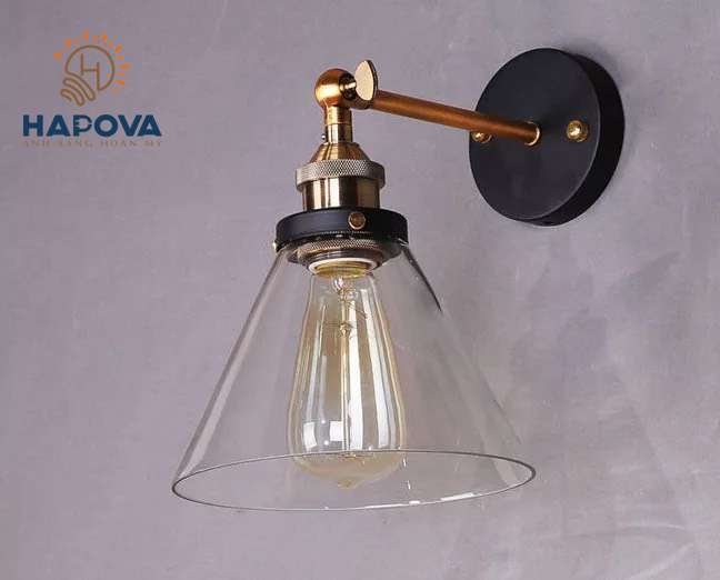 Đèn trang trí phòng ngủ, đèn ốp trần Hapova LOGIT 0405 Kèm bóng Edison