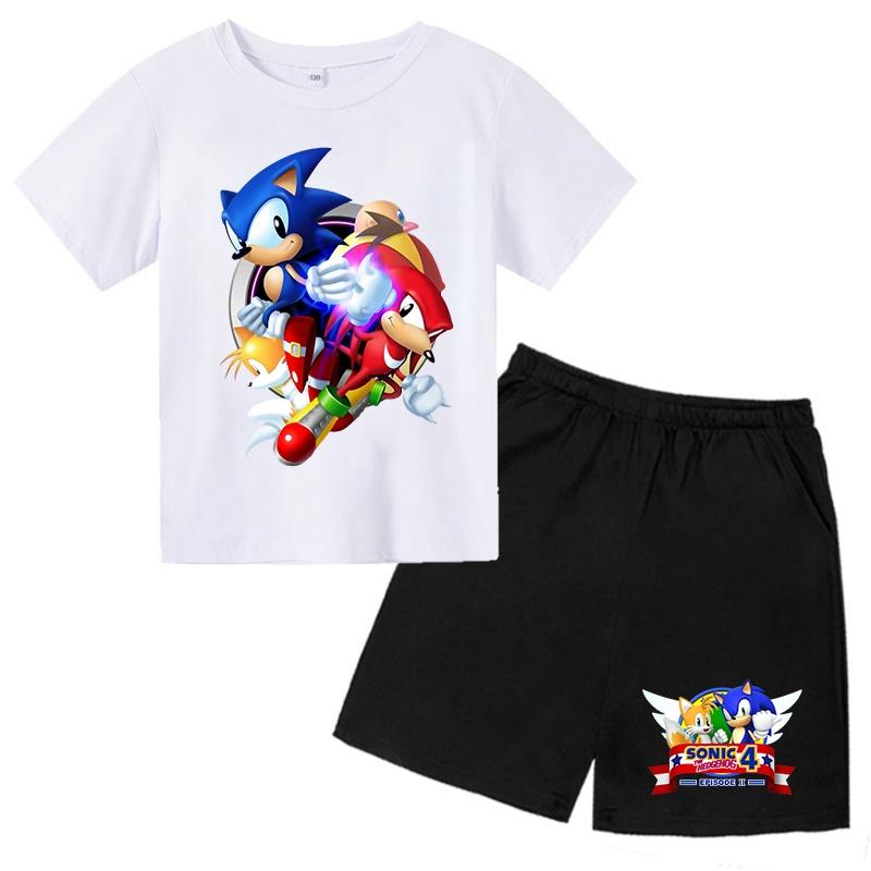 Áo Quần trẻ em sonic xanh đỏ siêu cool , King Cotton