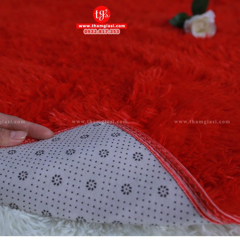 Thảm Lông Xù Đỏ Đô | 160x200cm | Thảm Trang Trí Phòng Khách - Phòng Ngủ - Thảm Trải Sofa - Thảm Dành Cho Bé