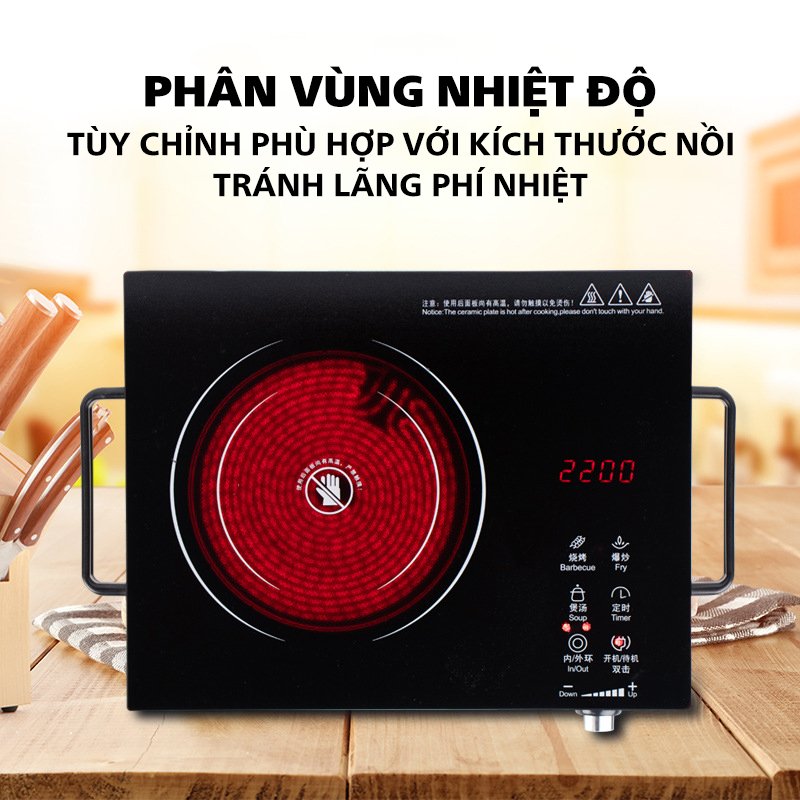 Bếp hồng ngoại tiết kiệm điện tương thích nhiều loại nồi