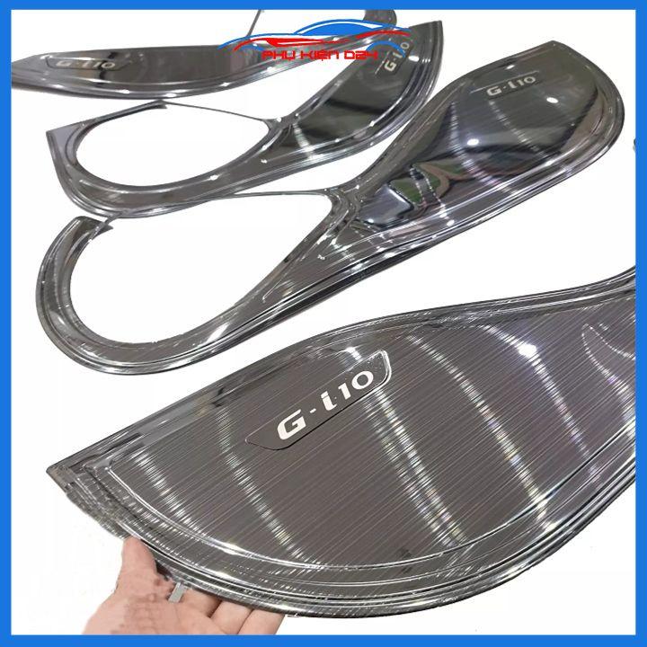 Ốp tapli Hyundai I10 2021-2022 vân titan chống xước va đập khi mở cửa và làm đẹp xe