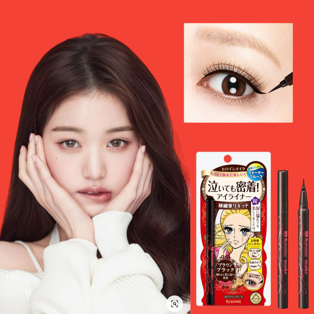 Bút Kẻ Mắt Nước Siêu Chống Trôi Kissme Heroine Make Smooth Liquid Eyeliner Super Keep ( Màu Nâu Đen )