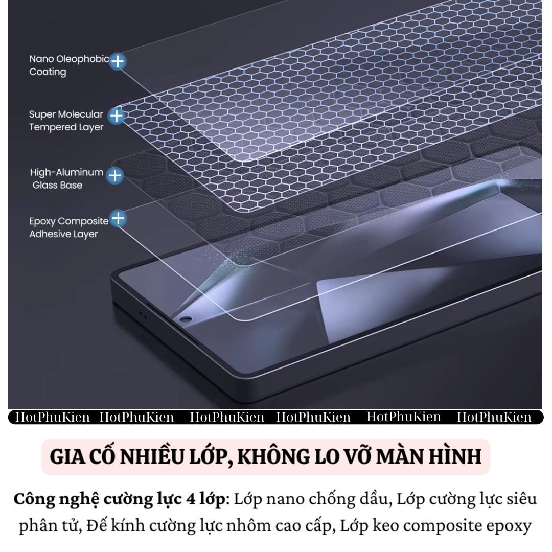 Dán kính cường lực màn hình khung tự dán cho Samsung Galaxy S25 Ultra 5G hiệu Nillkin H+ Pro - Mỏng 0.2mm, Phủ Nano Olephobic, Vát cạnh 2.5D, chống vân tay - Hàng nhập khẩu