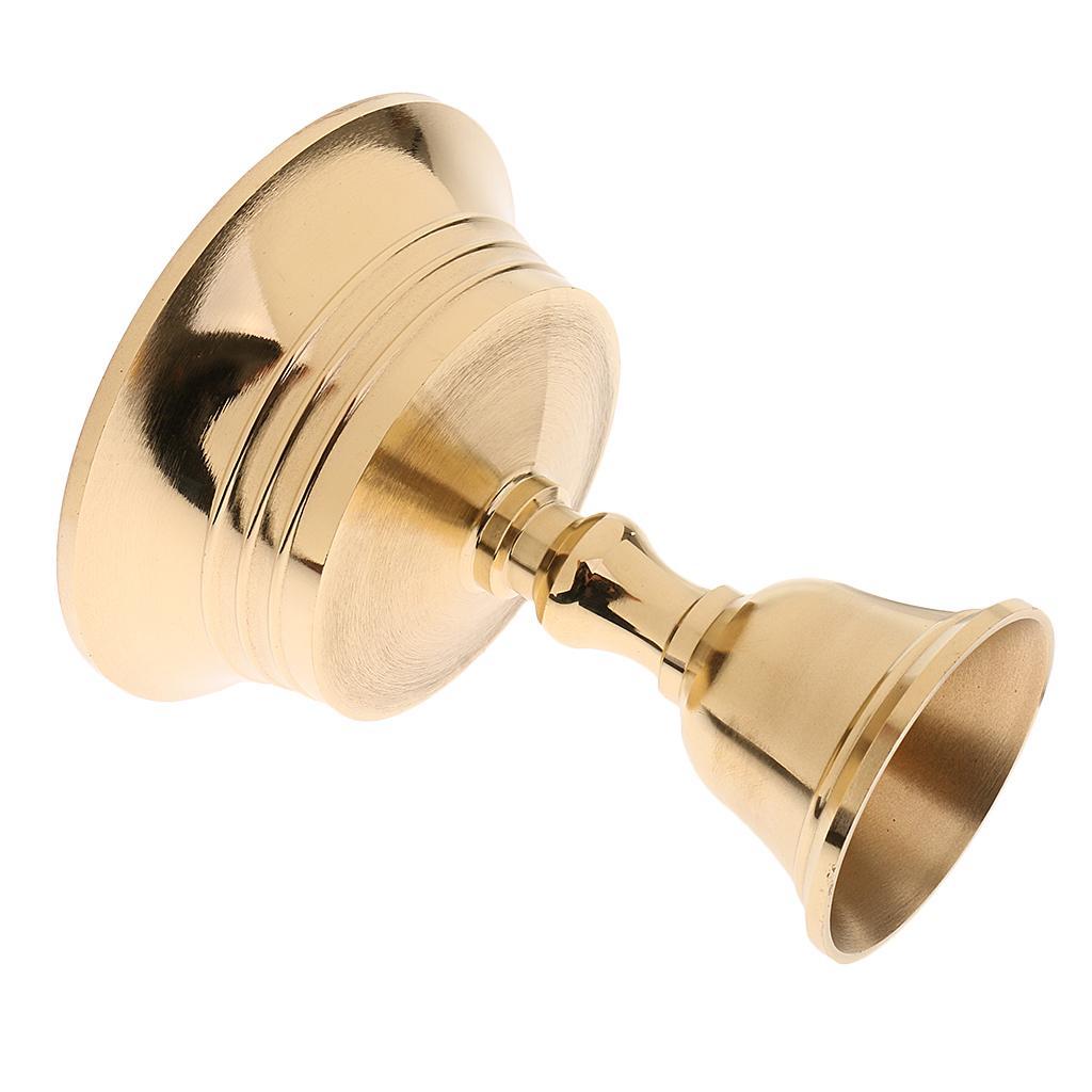 Copper Candle Ghee Lamp Holder Brass Oil Lamp Buddhist Supply Caliber 9.5cm