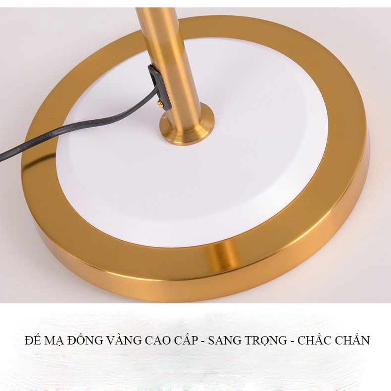 Đèn Cây Đọc Sách - Đèn Đứng Trang Trí Sofa Phòng Khách, Thân Hợp Kim Sơn Tĩnh Điện,Tặng Kèm Bóng LED Chống Cận L570