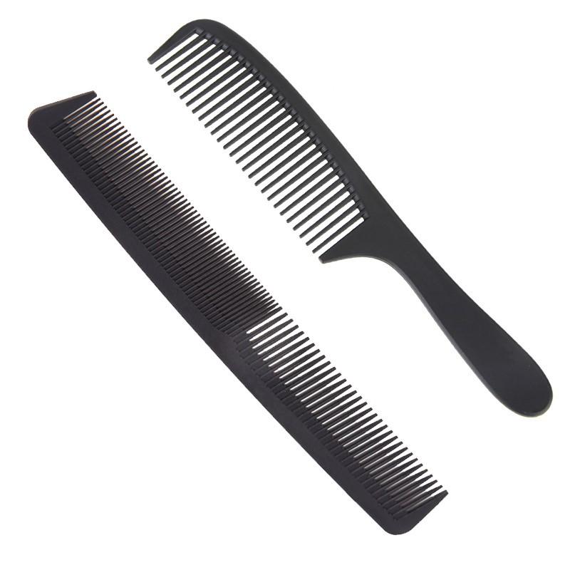 Combo 2 Lược chải tóc chuyên nghiệp thiết kế chống tĩnh điện-Lược chải tóc bằng nhựa cho unisex/thợ cạo