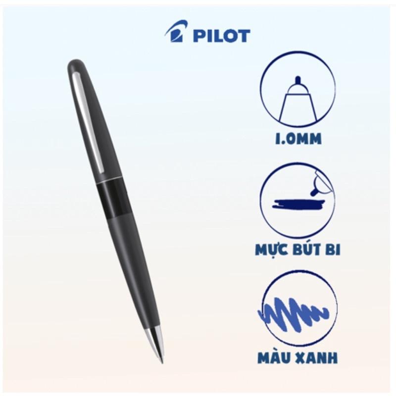 Bút bi ký Pilot BP-MR1-M-BP-L mực xanh (Thân Black) tip 1.0mm