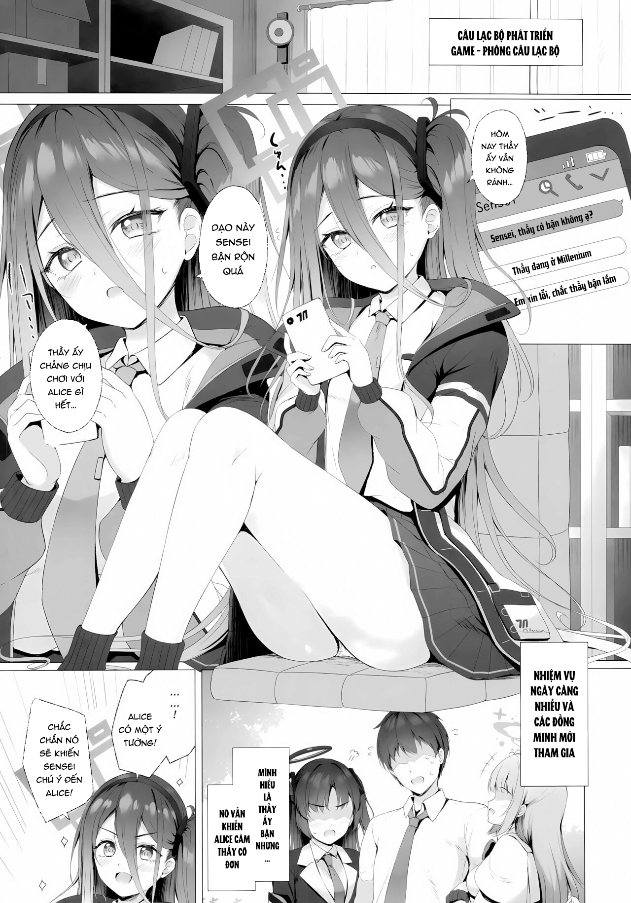 sensei, thầy sẽ thăng cấp cùng alice chứ? chapter 1 3