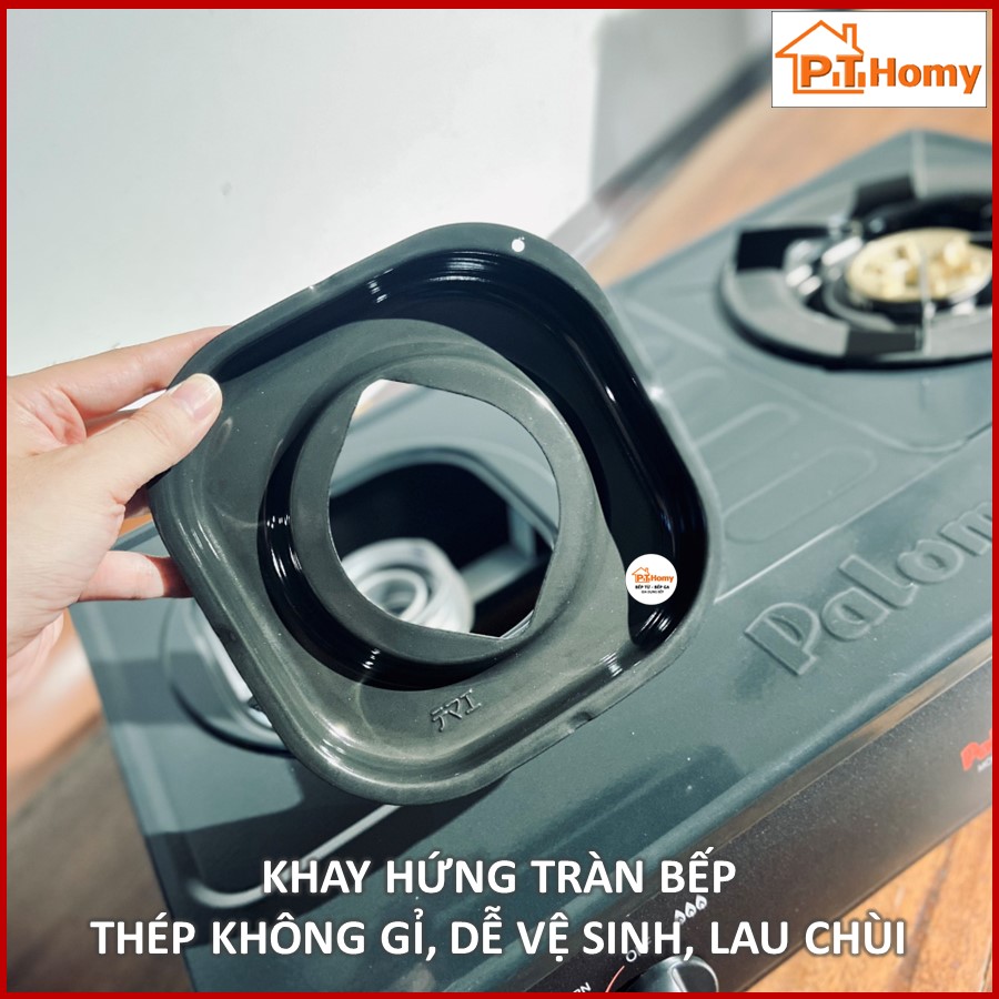 Bếp gas dương để bàn Paloma PA-7MEJ, sản xuất và nhập khẩu nguyên chiếc từ Nhật Bản, mặt bếp tráng men Hàng chính hãng Hàng nhập khẩu