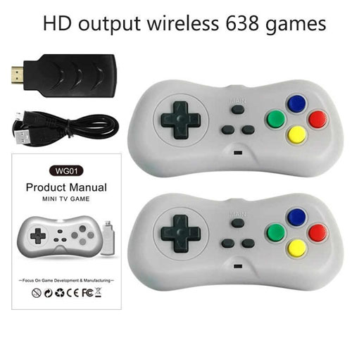 Máy Chơi Game 4 Nút HDMI Chơi Game PS1,Station Trên Tivi,Máy Trò Chơi Điện Tử Không Dây, Máy Game Stick 4K Điện Tử 4 Nút ( Tặng chai dầu tràm hoa nén) giao theo màu ngẫu nhiêni