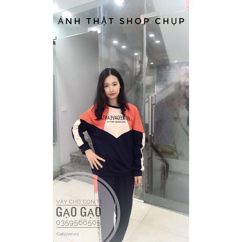 Bộ thể thao cho con bú sz L XL XXL ẢNH THẬT