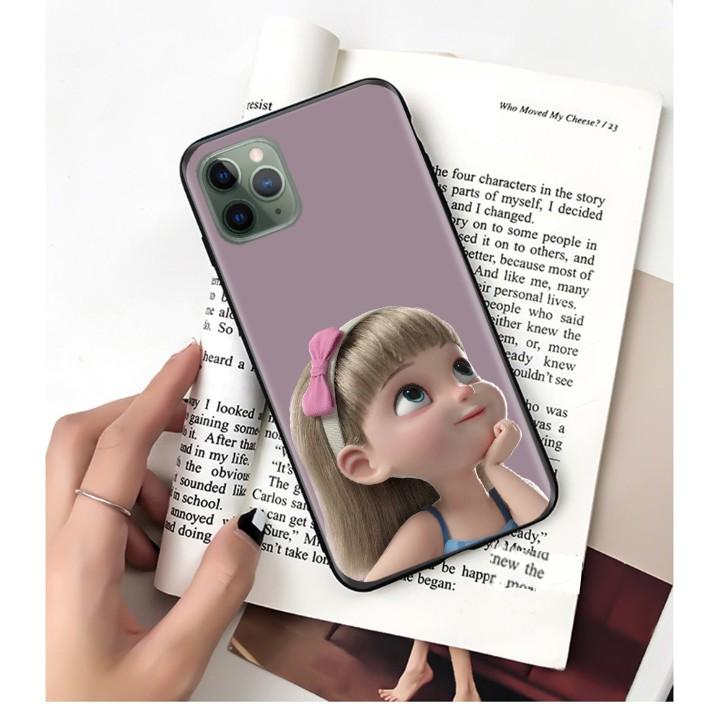 Ốp lưng điện thoại iphone ICASE viền nhám búp bê baby chống xước camera 6s/6plus/6splus/7/8/7plus/8plus/x/xs/xsmax/11/11promax