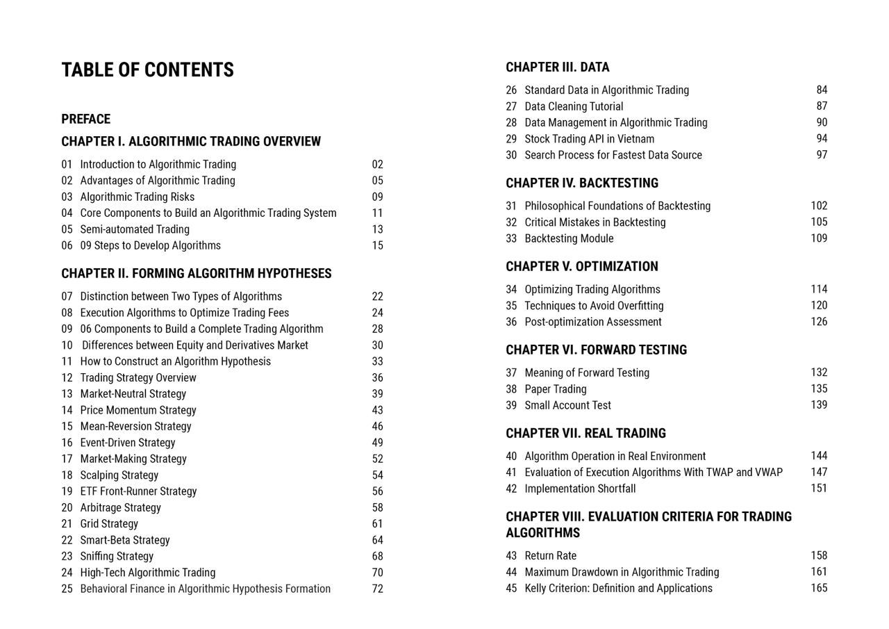 Algorithmic trading theory and practice - A practical guide with applications on the Vietnamese stock market