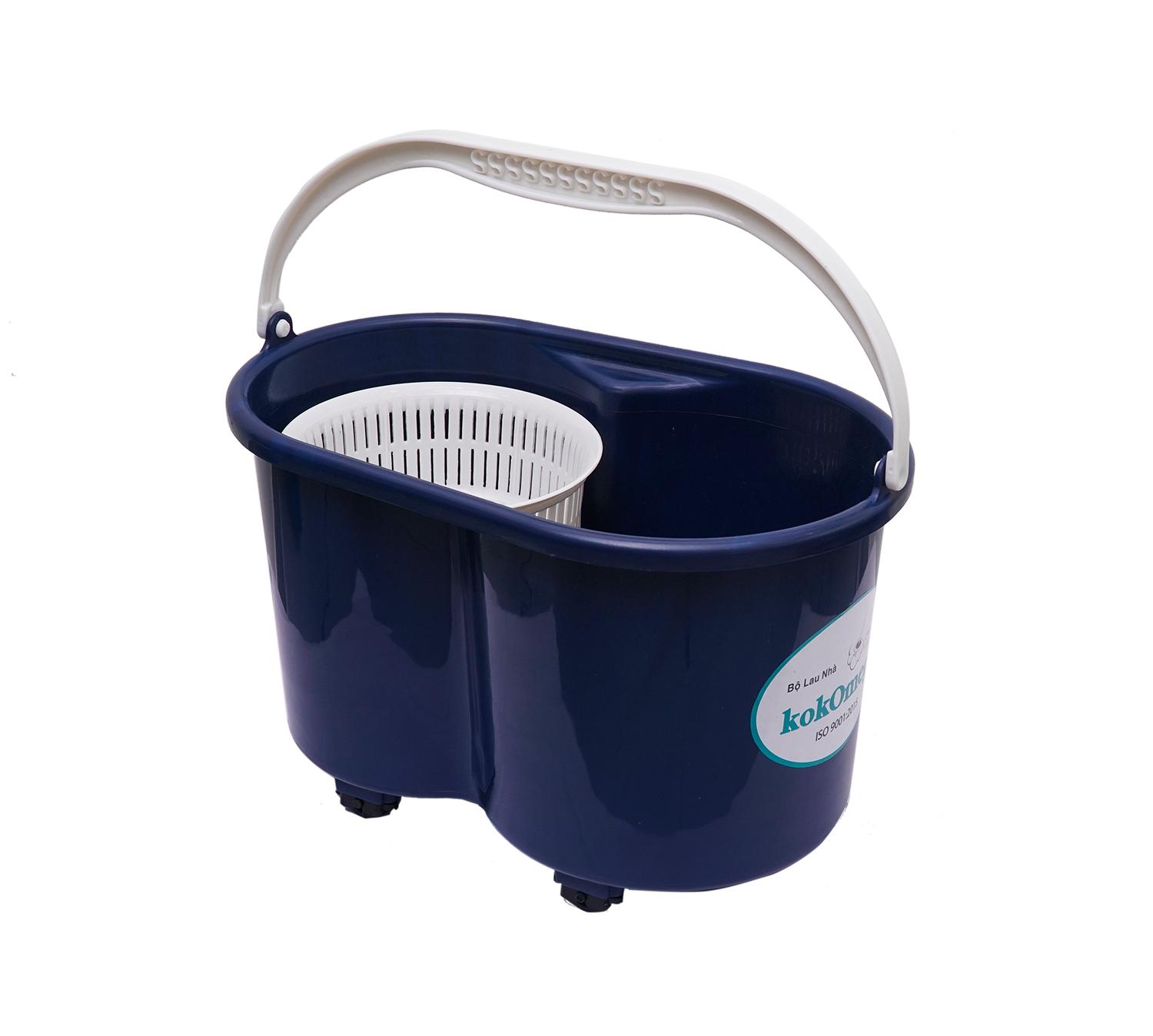 Bộ Lau Nhà Xoay 360 Độ kokOmega OMBO-06 ( Tặng 1 Bông Lau)
