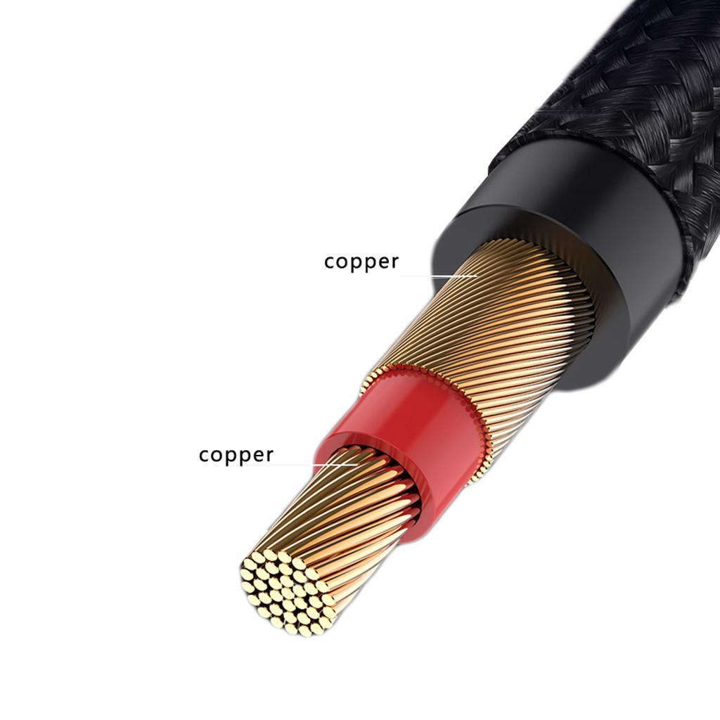 Gold 1/4" Male to Male Adapter Low Noise High Fidelity for