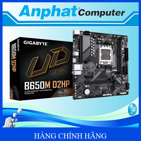 Bo Mạch Chủ Main Gigabyte B650M D2HP Socket AM5 - Hàng Chính Hãng