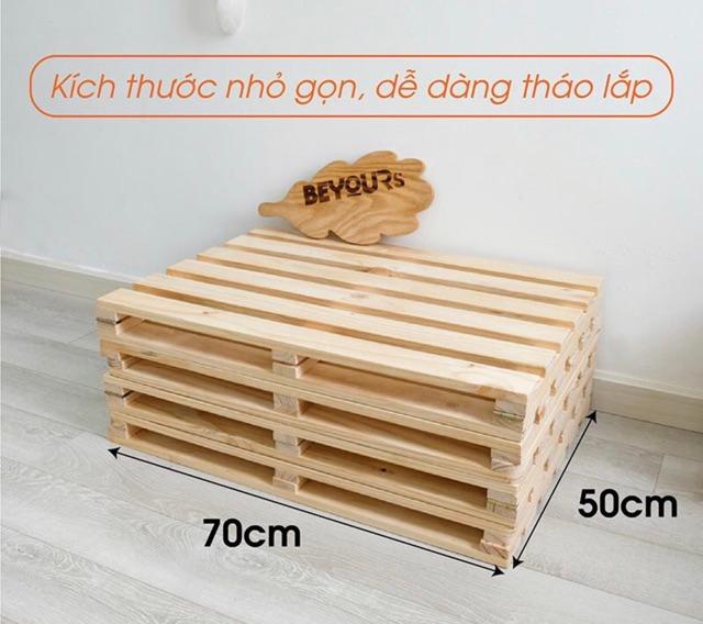 GIƯỜNG PALLET DẠNG BỆT GẬP THÔNG MINH