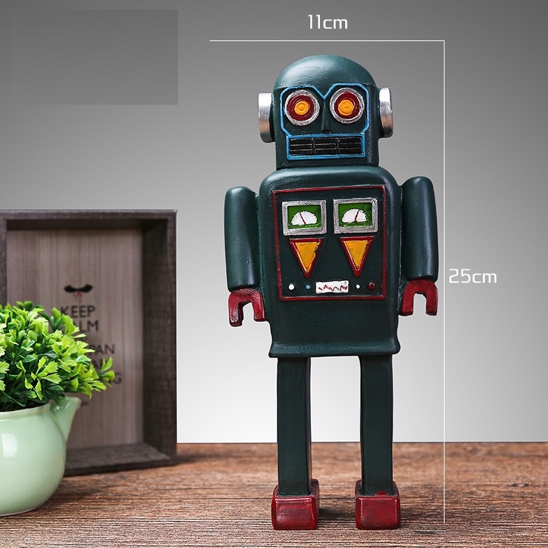 Mô hình robot decor trang trí loại lớn , màu sắc bắt mắt dùng để làm quà tặng hoặc trang trí nhà cửa không khí vui tươi