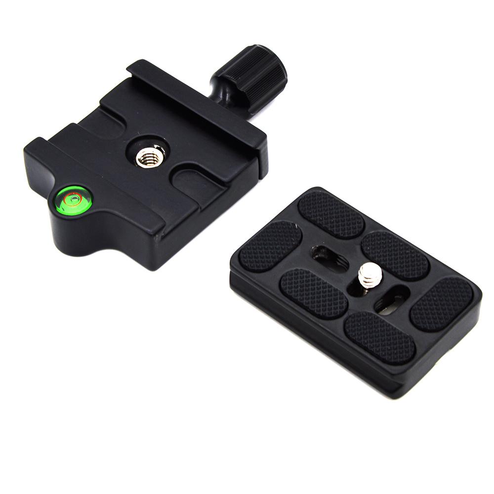 QR Quick Release Clamp Plate with 1/4 - 3/8'' Screw Adapter for Tripod Head