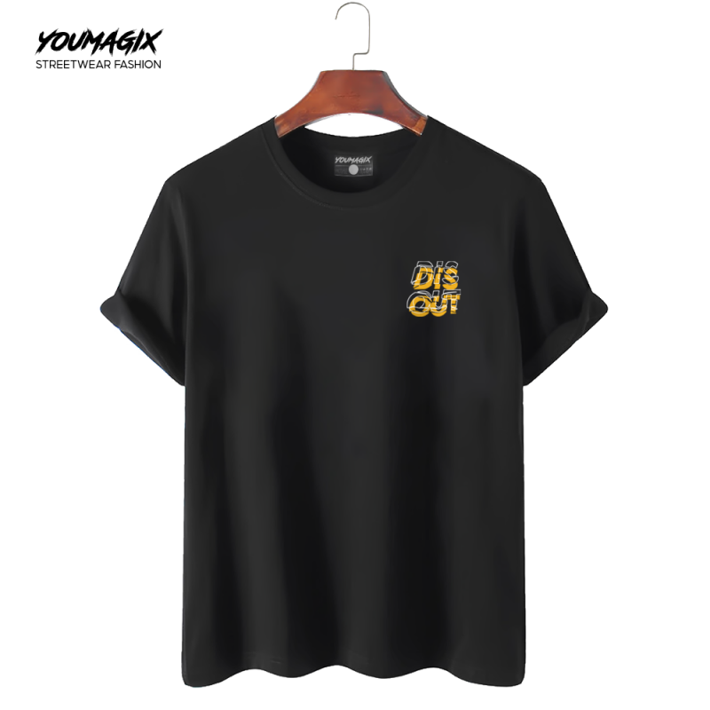 Áo Thun Tay Lỡ Form Rộng Unisex 100% Cotton In Hình DISOUT