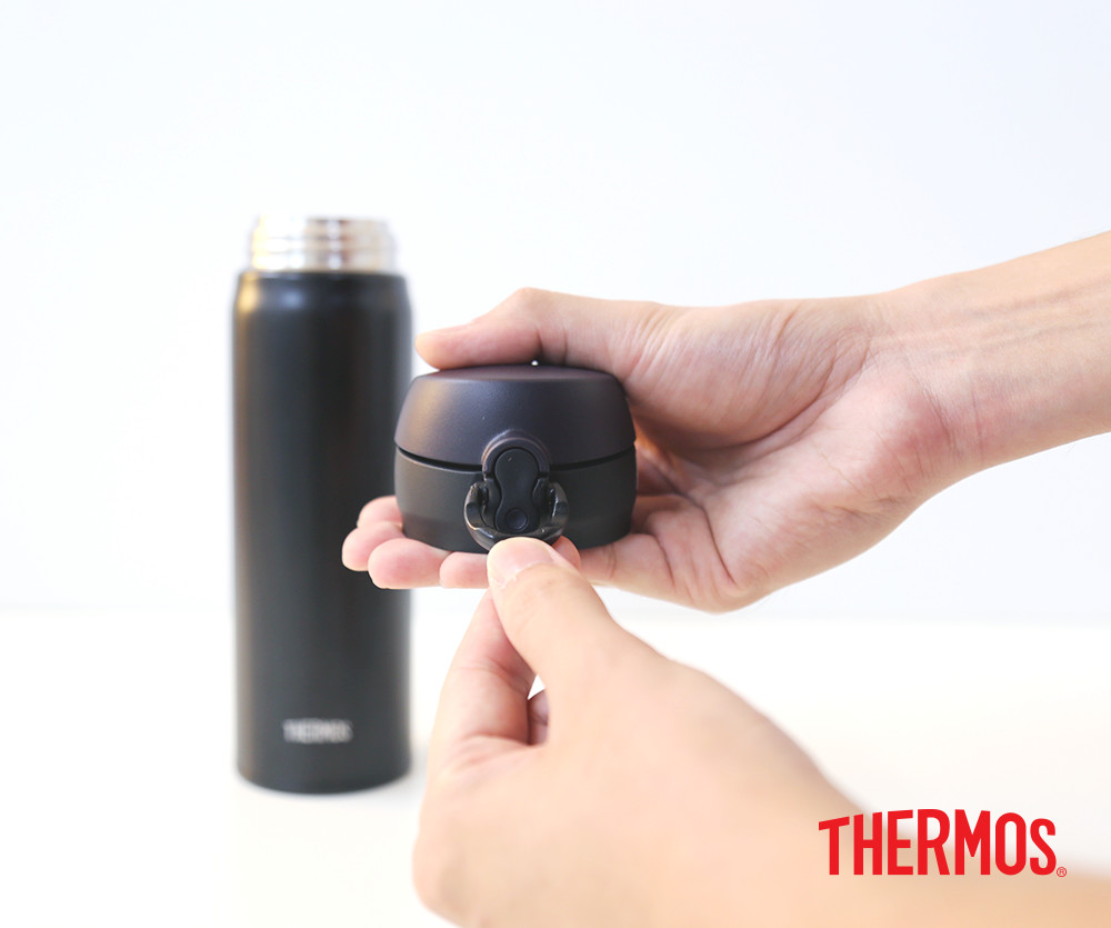 Bình giữ nhiệt Nhật Bản inox Thermos nút bấm 500ml JNL 502 SBR - Hàng chính hãng