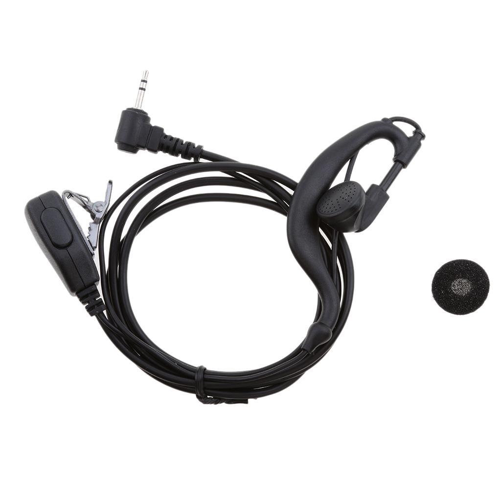 1 Pin 2.5mm Earpiece Headset w/ PTT Mic for    Radio