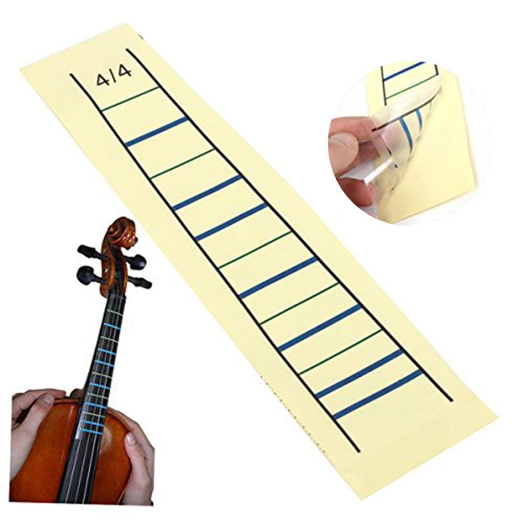 4/4 Violin Fretboard Sticker Fiddle Chart Finger Marker Student Learning Aid