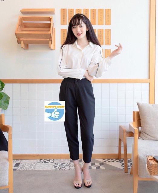 Áo sơ mi tay viền