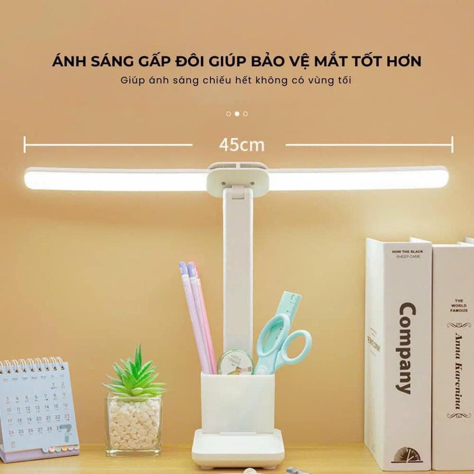 Đèn Học Để Bàn Chống Cận Cho Bé Đa Năng Gấp Gọn, Đèn Bàn Làm Việc Đọc Sách Điều Chỉnh 3 Chế Độ Sáng LED