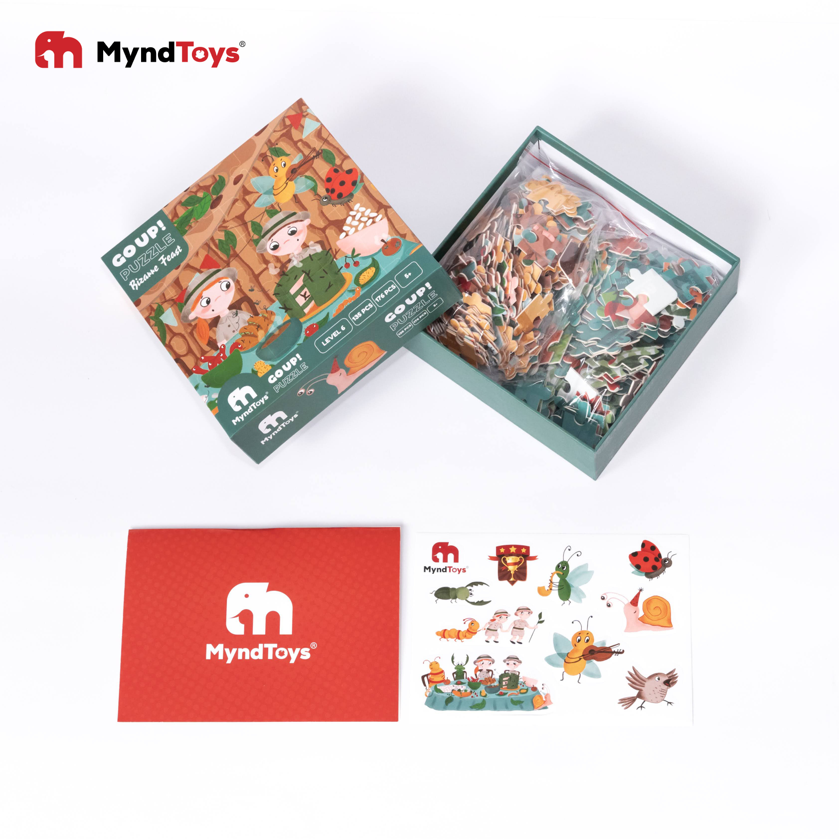 Đồ Chơi Xếp Hình Myndtoys - Go Up! Puzzle Level 6 - Bizarre Feast Dành Cho Các Bé Từ 5 Tuổi