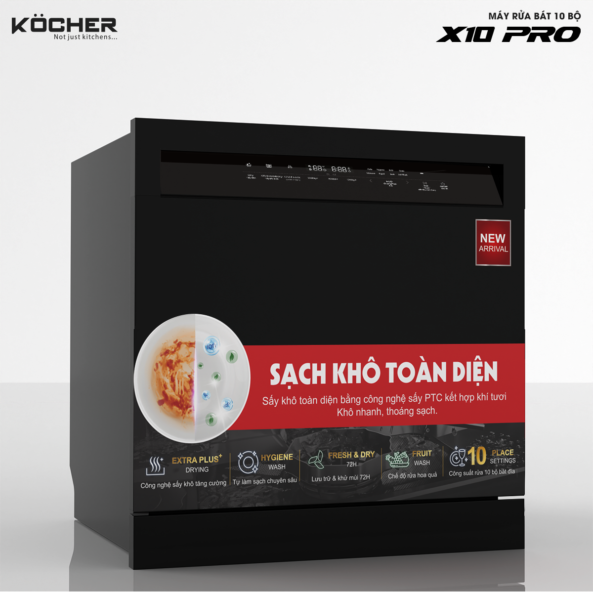 Máy Rửa Chén Kocher X10 PRO - Hàng Chính Hãng