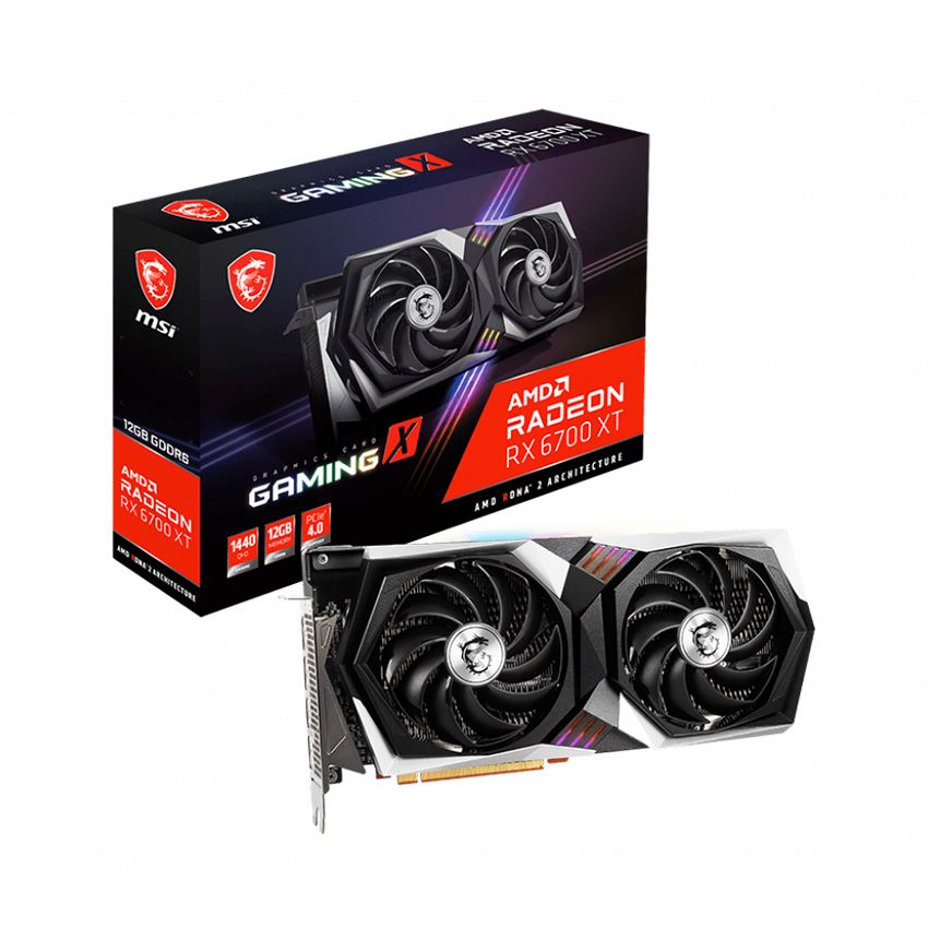 Card màn hình MSI RX6700 XT GAMING X 12GB - Hàng Chính Hãng