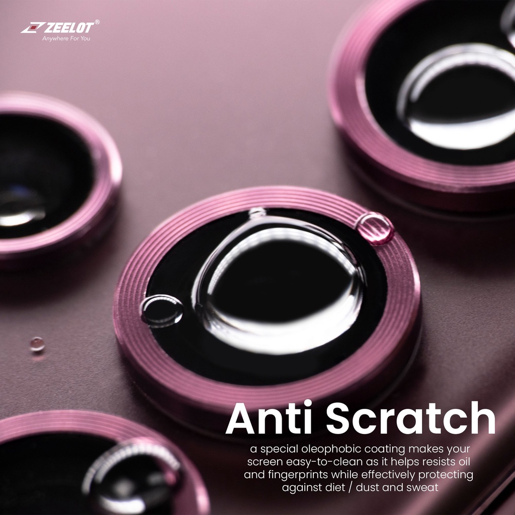 Ốp kính viền bảo vệ Camera ZEELOT Lens Protector dành cho Samsung S22 Ultra - Hàng chính hãng