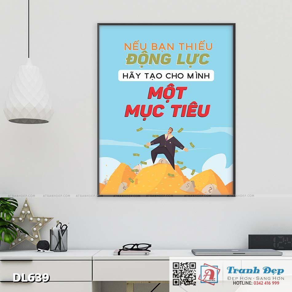 Tranh động lực trang trí phòng làm việc - Nếu bạn thiếu động lực - DL639