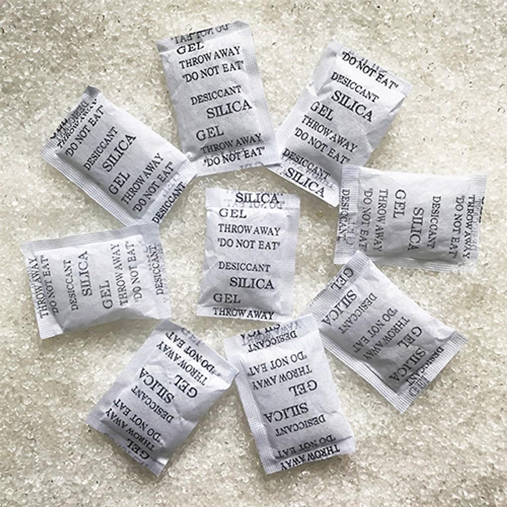 Gói hút ẩm Silicagel loại 1gram vỏ đen dùng đa năng