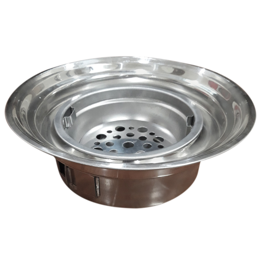 Bếp nướng than hoa âm bàn Inox Vỉ inox