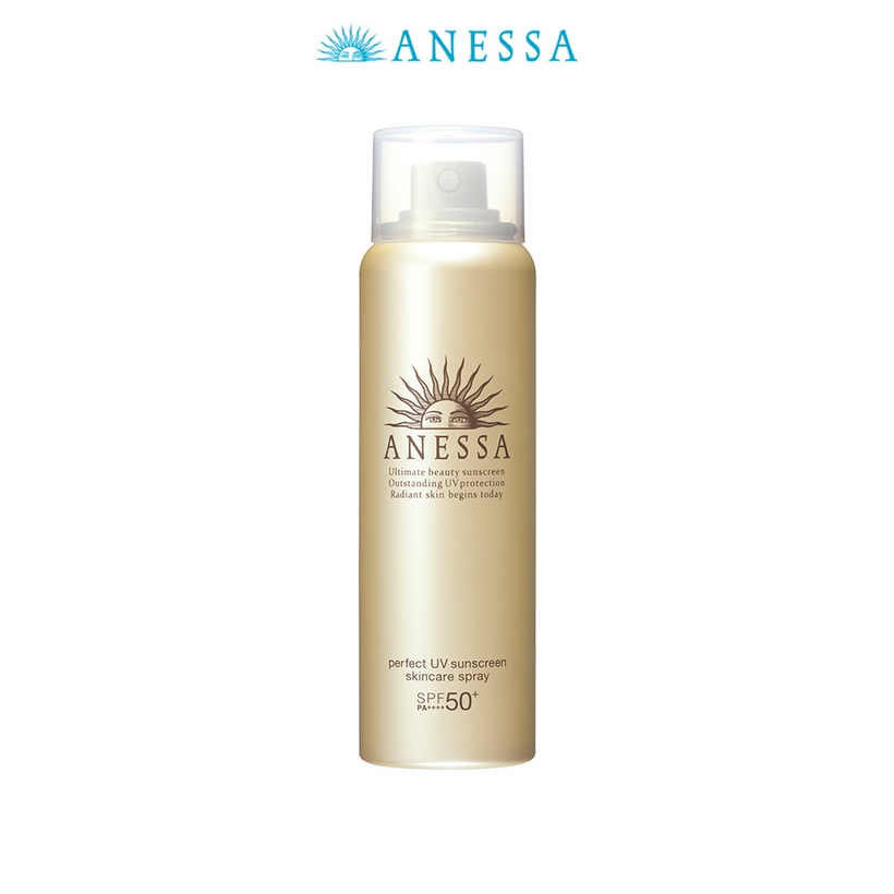 Bộ sản phẩm Kem chống nắng cho da mặt và toàn thân (Anessa Mild Milk 60ml + Brightening Gel 90g + Gold Spray 60g)