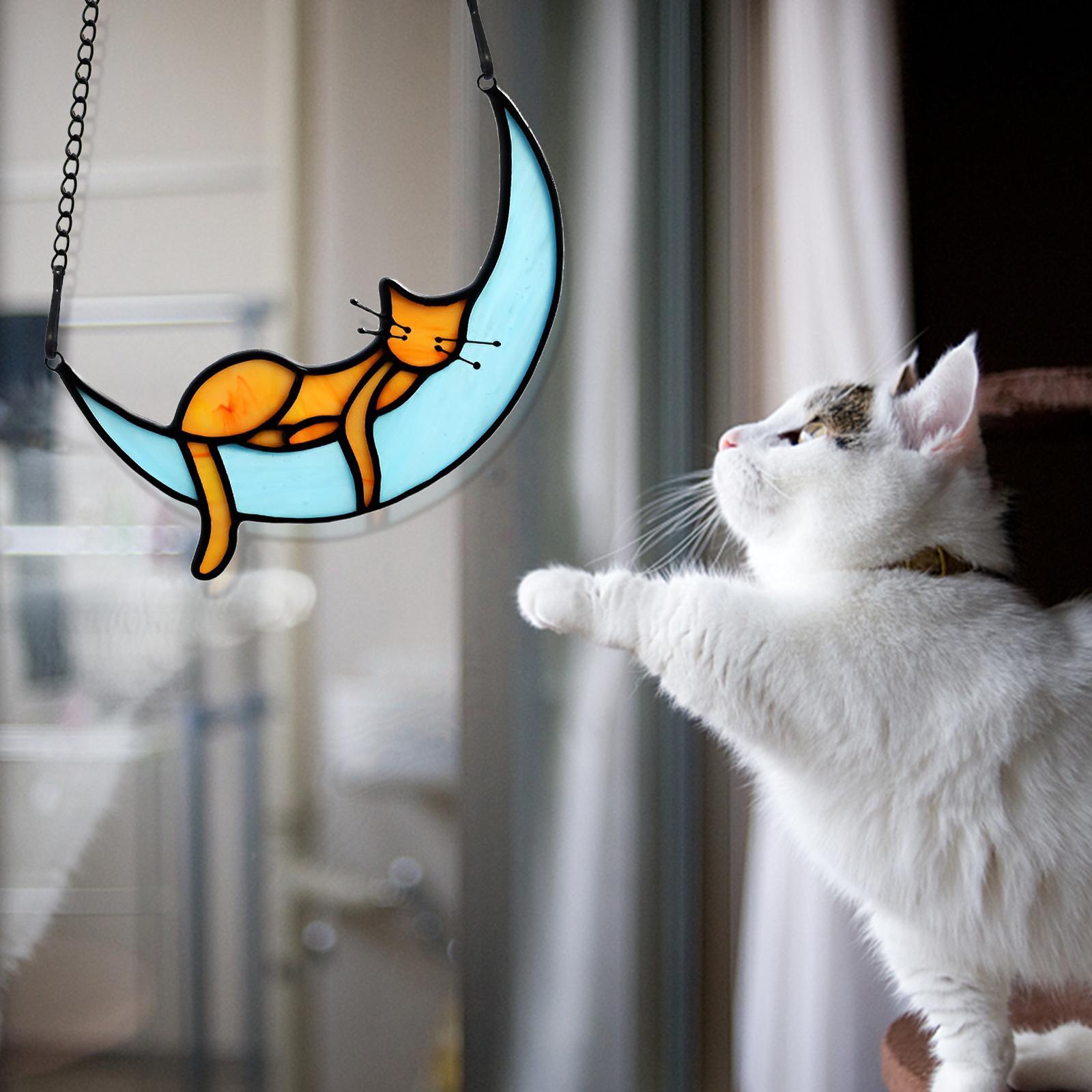 2pcs Stained Glass Window Hangings for Wedding Party Wall.