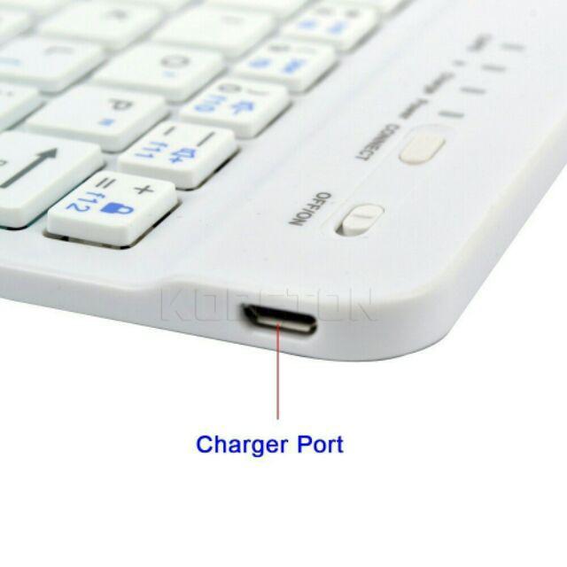 Bàn phím bluetooth mini cao cấp cho Ipad, máy tính bảng, laptop (màu trắng) Tool Set