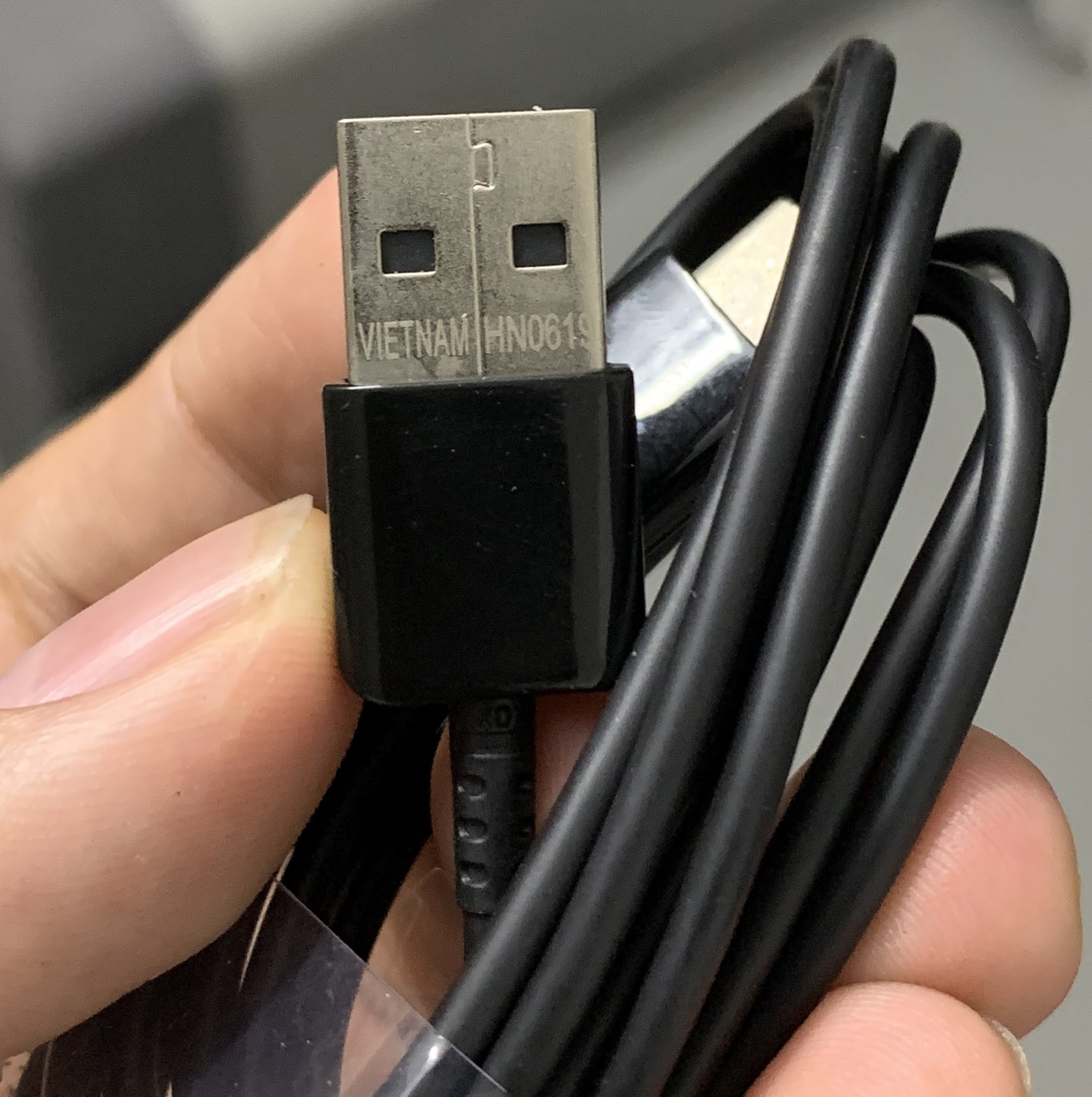 Cáp dữ liệu,cáp sạc nhanh USB S8,S9 Type C màu đen,  dùng cho máy Samsung, Huawei, Oppo Dài 1.2m