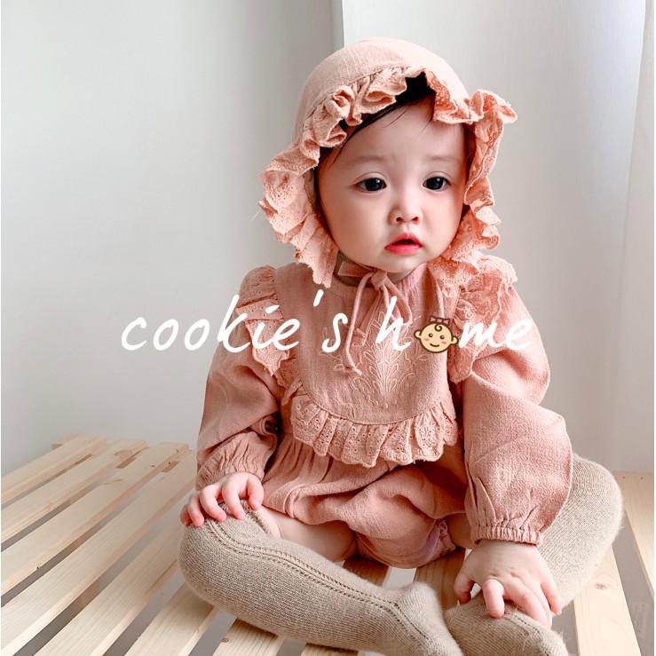 Set áo kèm mũ tiểu thư cực xinh chất vải cotton thoáng mát cho bé gái chụp hình đi chơi tiệc sinh nhật thôi nôi