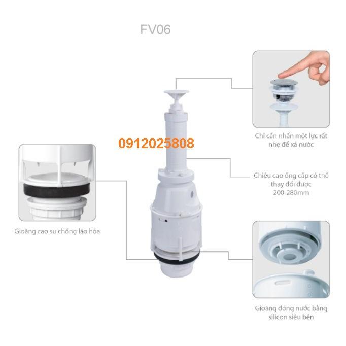 VS0603 - Bộ xả bồn cầu 1 nhấn siêu nhẹ