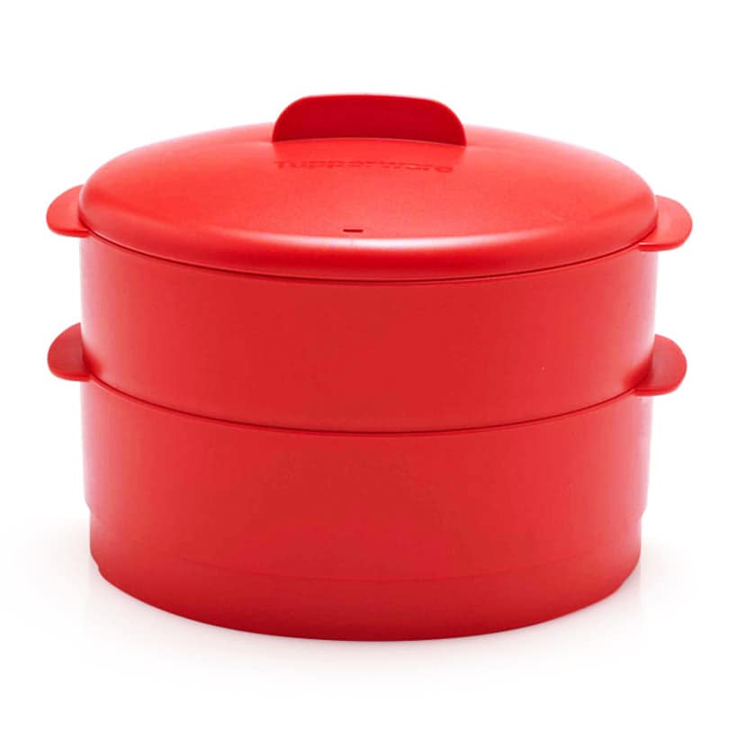 TUPPERWARE STEAM IT XỬNG HẤP THẦN THÁNH 2 TẦNG