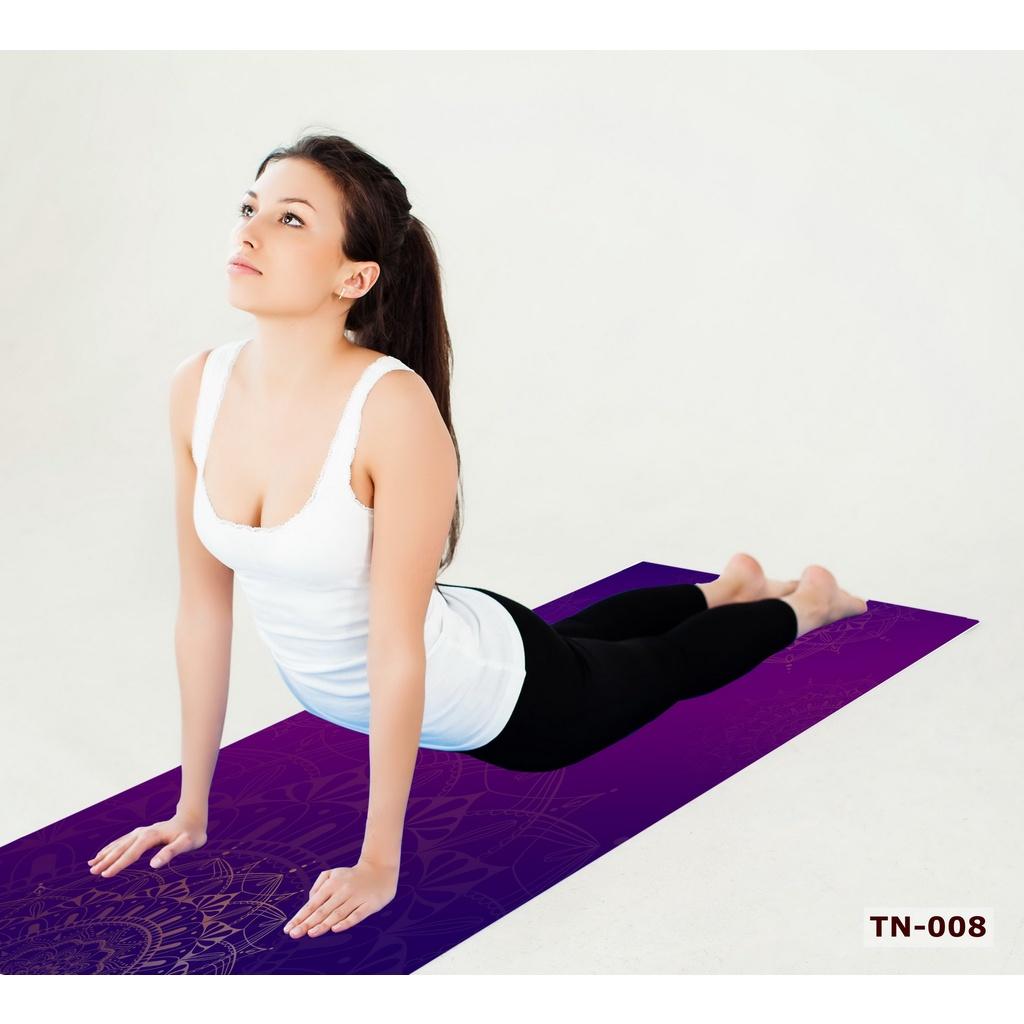 Thảm Yoga Giá Rẻ Chất Liệu Vải Nỉ Thấm Hút Tốt Kích Thước 80x180cm Độ Dày 4.5mm Có Nhiều Mẫu - TN-0824