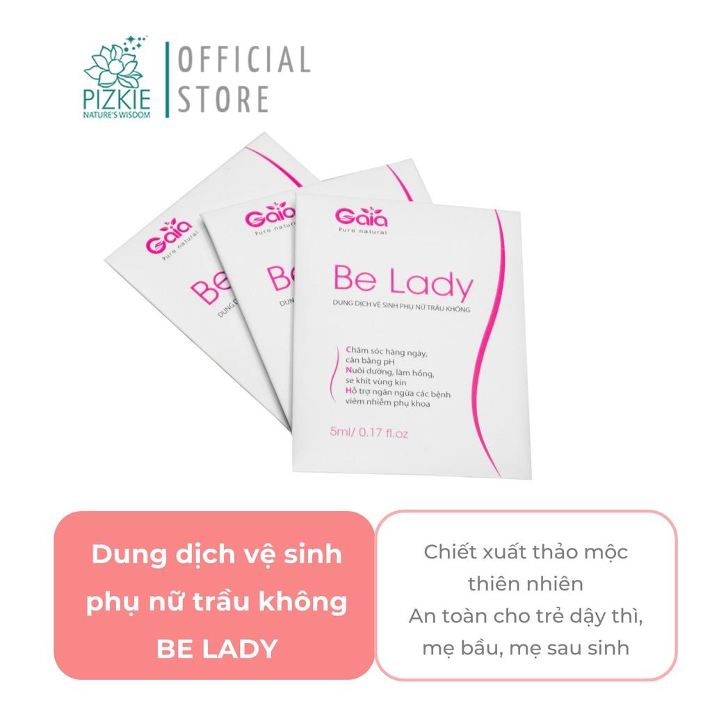 Combo 3 Gói Dung Dịch Vệ Sinh Phụ Nữ PIZKIE Be Lady Dung dịch vệ sinh phụ nữ trầu không 5ml/gói