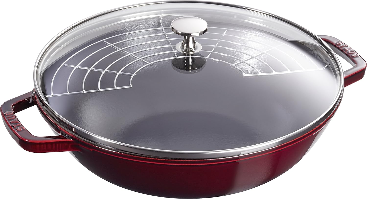 Chảo gang Wok Staub Wok CHE 30cm hàng chính hãng