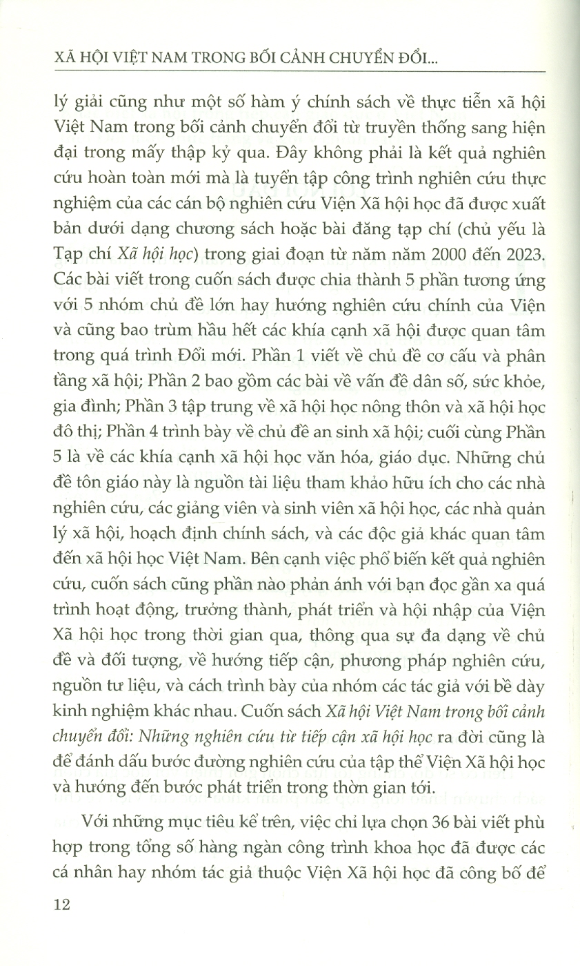 Xã Hội Việt Nam Trong Bối Cảnh Chuyển Đổi - Những Nghiên Cứu Từ Tiếp Cận Xã Hội Khoa Học - Đồng chủ biên: Nguyễn Đức Vinh, Đặng Nguyên Anh
