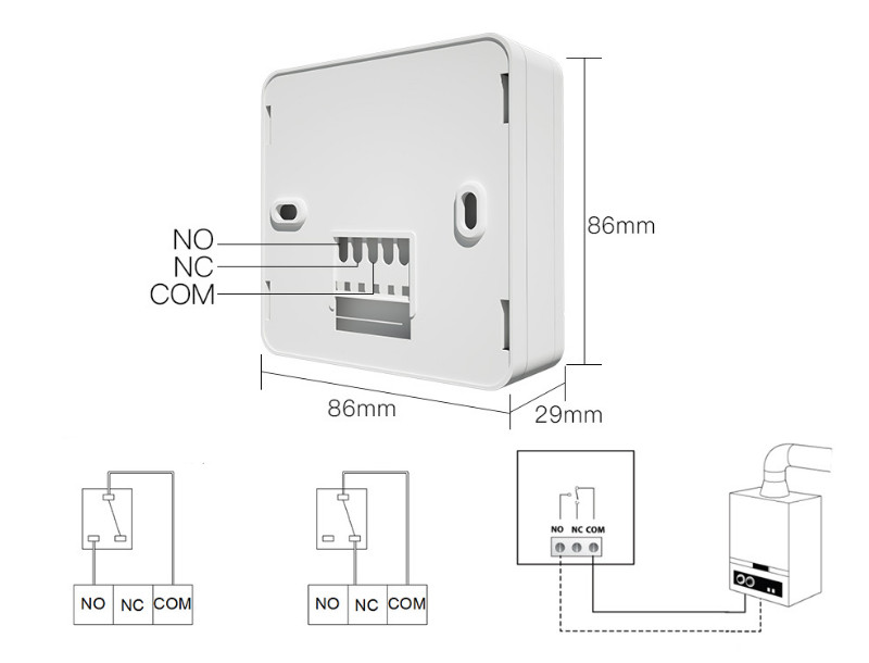 Công Tắc Điều Khiển Nhiệt Độ Dùng Pin SHP-SM6